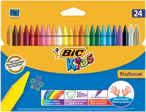 Bic Kids Plastidecor Colouring Crayons, Assorted Colours (x24 colours per set) - Picture 1 of 1