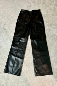 faux leather pants for women straight size 6 - Picture 1 of 3