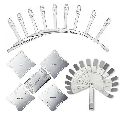 Guitar Luthier Tool Radius Gauge String Action Ruler Feeler Gauge Notched Gauge - Image 1 of 4