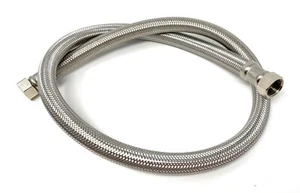 1/2" Water Heater Boiler Hose Flexible Braided Stainless Steel High Pressure - Picture 1 of 4