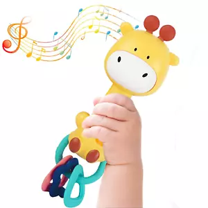 Baby Music Rattle, Teething Toys for Infants 6-12-18 Months Toddlers, Light-Up & - Picture 1 of 12