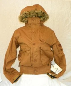New Womens L1TA C'mon Insulated Snowboard Jacket Medium Brown - Picture 1 of 1