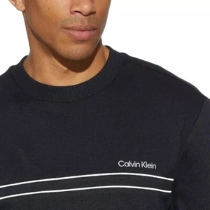 Calvin Klein Men's Crew Neck Sweatshirt Black Size XXL 2XL NWT - Picture 1 of 6