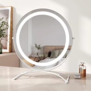 EMKE Round Hollywood Mirror With LED Lights Dressing Table Vanity Make Up Mirror - Picture 1 of 15