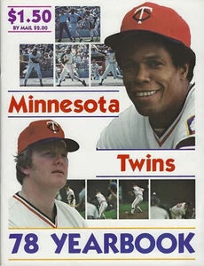 Anuario de los Mellizos de Minnesota 1978 - Rod Carew Salón de la fama Smalley Goltz Wynegar Ford  - Imagen 1 de 2