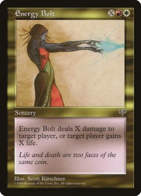 MTG Energy Bolt NM Mirage MIR Reserved List Magic Gathering card old school - Image 1 of 3