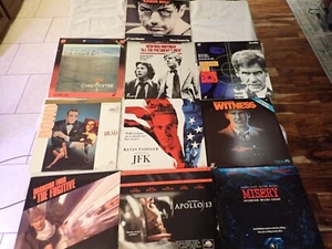 Set of 10 Laserdisc Raging Bull Patriot Games JFK Dr. No Witness Misery Fugitive - Picture 1 of 4