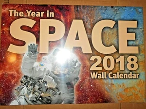 NEW 2018 Sealed 11x16 Space Astronomy Wall Calendar Large Format illustrated NOS - Picture 1 of 2