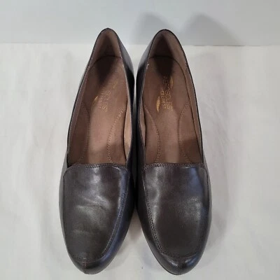 Aerosoles Women's Comfort Shoes Heelrest Wedge Slip-On 9.5M Dark Brown - NEW - Image 1 of 4