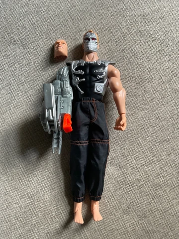Vintage Max Steel Super Attack Psycho 2000 Rare with weapons Tested Cover