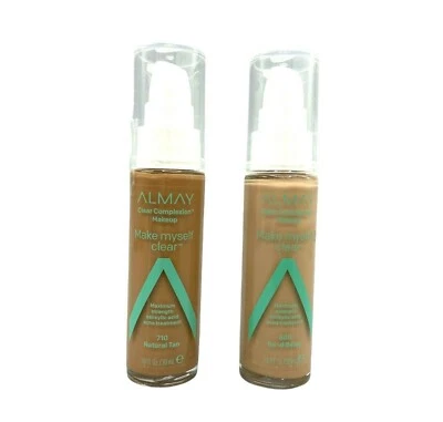 Almay Clear Complexion Liquid Makeup Make Myself Clear Foundation Pump Top - Image 1 of 2