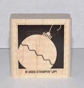 Ornament Bobble Single Stamp Christmas Holiday by Stampin Up Holiday Blocks - Picture 1 of 12