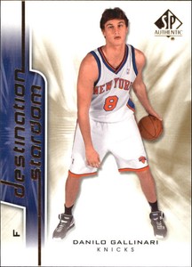 2008-09 SP Authentic Destination Stardom Basketball Card #DS6 Danilo Gallinari