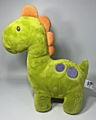Baby Gund 10 英寸毛绒 UGG 恐龙绿色 4056403 紫色圆点填充动物玩具 — 第 1/4 张图片