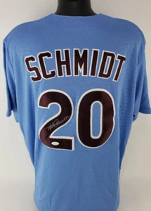Mike Schmidt Autographed Philadelphia Phillies Cooperstown Collection Jersey JSA - Picture 1 of 5