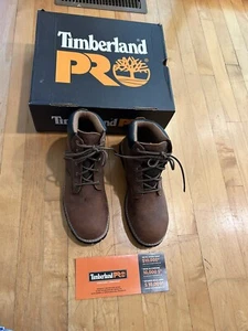 Timberland PRO Gritstone 6" Steel Safety Toe Leather Boots Men's Size 9.5M - NIB - Picture 1 of 19