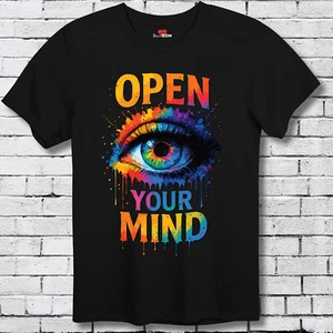 Open Your Mind - Rave Shirt EDM Music Festival Techno Acid House Dance Unisex Me - Picture 1 of 87