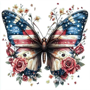 July 4Th Diamonds Painting Kits for Adults Beginner,Diy 5D American Flag Diamond - Picture 1 of 7