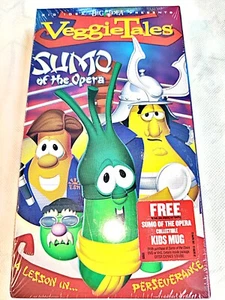 NEW Sealed VeggieTales VHS Sumo of the Opera A Lesson in Persevereance Green - Picture 1 of 4