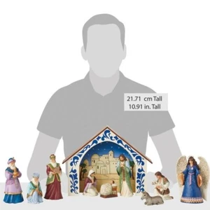 Jim Shore NATIVITY SET OF 10 FIGURINES Set Natività da 10 Statuine nuovo - Foto 1 di 4