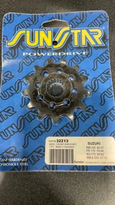 1980-08 Suzuki RM125 SunStar 13T Front Sprocket, 32213 - Image 1 of 2