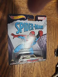 2015 Hot Wheels 64 CHEVY NOVA DELIVERY Spider-man MARVEL Pop Culture 1:64 CFP60 - Picture 1 of 1