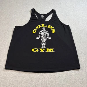 Gold's Gym Shirt Herren 4XL Schwarz Tank Top Muskel Gym Workout Bodybuilding Retro - Bild 1 von 8