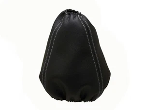 Grau Faden Echtleder Schaltmanschette Schaltsack Für SEAT TOLEDO 1991-1999 - Picture 1 of 1