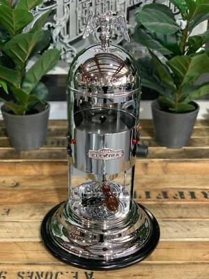 ELEKTRA МИНИ ВЕРТИКАЛЬНЫЙ 1 ГРУППА СОВЕРШЕННО НОВЫЙ ХРОМ ЭСПРЕССО КОФЕМАШИНА ДОМА БАР - Изображение 1 из 4