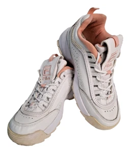 FILA Disruptor 2 White Pink Junior Size US5.5 UK3 - Picture 1 of 6