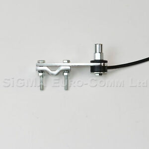 Sigma Double Groove Flat Bar  Mirror Mount Kit with Cable CB Aerial / Antenna