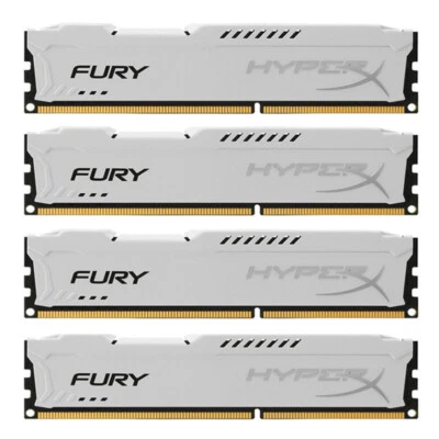 32GB (4 x 8GB) DDR3 1866 (PC3 14900) Gaming Memory HX316C10F/8 for Desktop White - Image 1 of 4