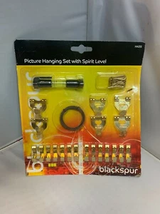 Picture Hanging Set With Spirit Level Hooks Cord Cable Hanging kit Set Frames - Imagen 1 de 1