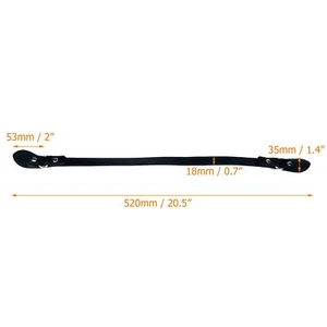2Pcs Leather Purses Straps Leather Handbag Handles Straps Replacement for Han... - Picture 1 of 5