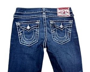 True Religion BILLY SUPER T Iconic Super T Stitch Blue Jeans Size W32 L34 AU14. - Picture 1 of 13