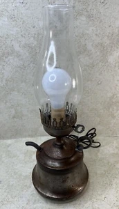 Vintage Electric Hurricane Oil Lamp - Picture 1 of 14