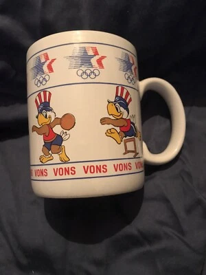 Vintage Coffee Mug Vons, Stars in Motion, Sam the Olympic Eagle 1980 Papel Cup - Image 1 of 4