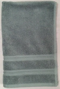 NUEVO CON ETIQUETAS JUEGO DE TOALLAS DE ALGODÓN AZUL PIZARRA DKNY - Imagen 1 de 2