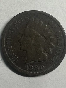 1890 indian head cent - Picture 1 of 2