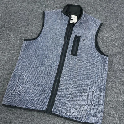 Chaleco Southern Marsh Hombre Grande Azul Highland Alpaca Cremallera Completa Forrado de Vellón Foto 1 de 4