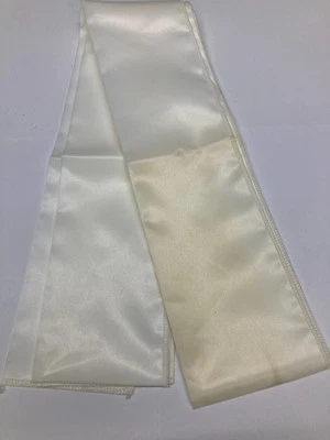 Wushu, Tai Chi, Kung Fu White Sash (100% Nylon) Discolored-Discounted! - Image 1 of 4