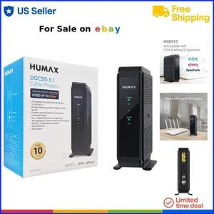 DOCSIS 3.1 Cable Modem Ethernet Ready for Gigabit Internet High Speed - Afbeelding 1 van 10