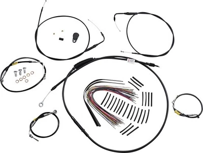 Комплект удлиненного троса/тормозной магистрали марки Burly 13 дюймов Руль Ape - B30-1291 - Изображение 1 из 3