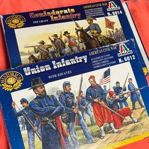 Italeri 1/72 Union & Confederate Infantry Civil War Soldaten Konvolut unvollständig - Bild 1 von 7