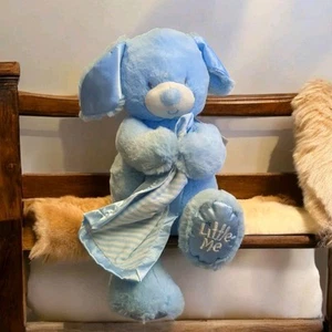 Little Me Plush Bear Holding Lovey Security Blanket HTF - Picture 1 of 19