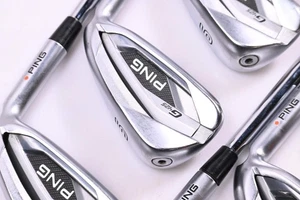 Ping G425 Irons / 4-PW+GW / Orange Dot / Regular Flex Ping AWT 2.0 Shafts - Picture 1 of 7