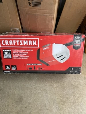 Craftsman Garage Door Opener Kit 1/2 HP myQ Smart Belt Drive WiFi NEW CMXEOCG322 - Image 1 of 4