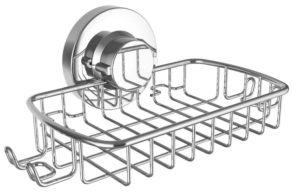 Soap Dish for Shower Suction Cup Powerful Vacuum System Rustproof 304 Stainle...