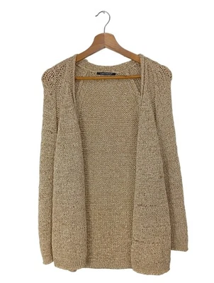 LUISA CERANO Cardigan Dames Veste T EU 40 brun style décontracté - Photo 1/4