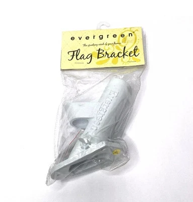 Soporte de poste de bandera blanca de hierro fundido de dos posiciones Evergreen 45 y 90 ° Foto 1 de 2